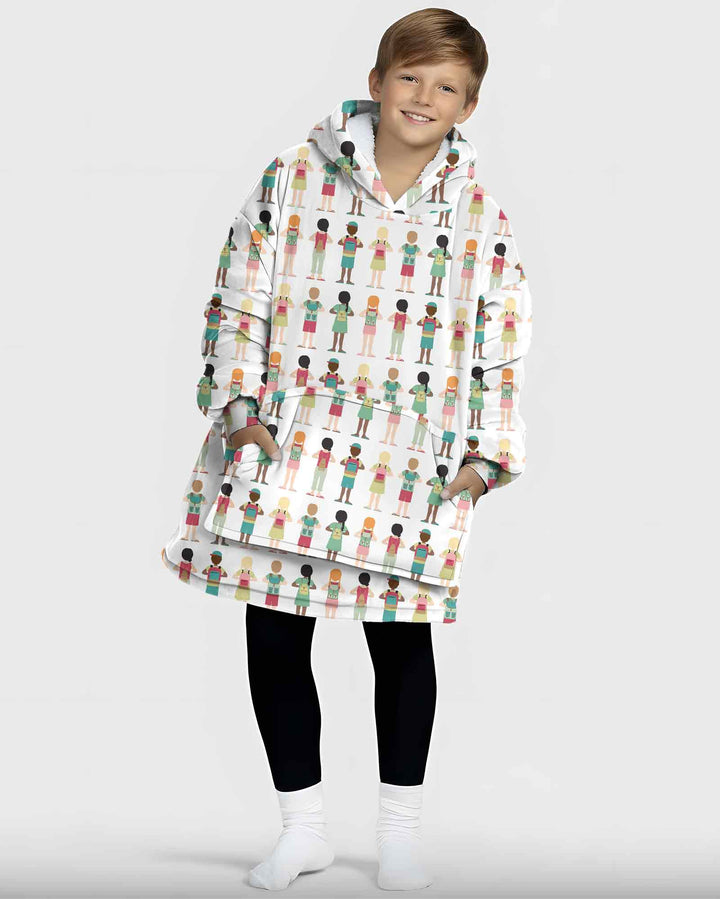 Little Friends Everywhere Bamboo Blanket Hoodie