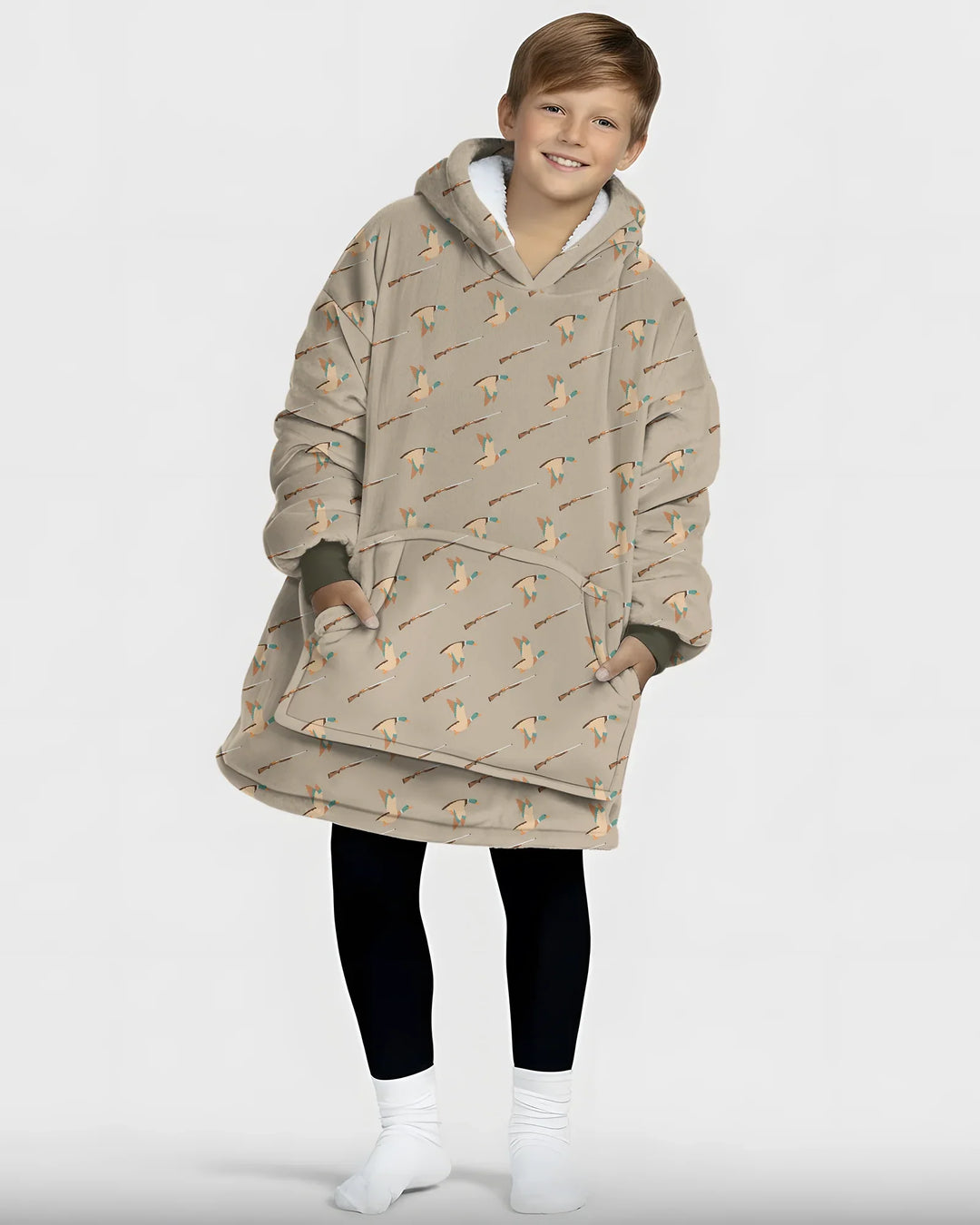 Lil Duck Hunter Bamboo Blanket Hoodie