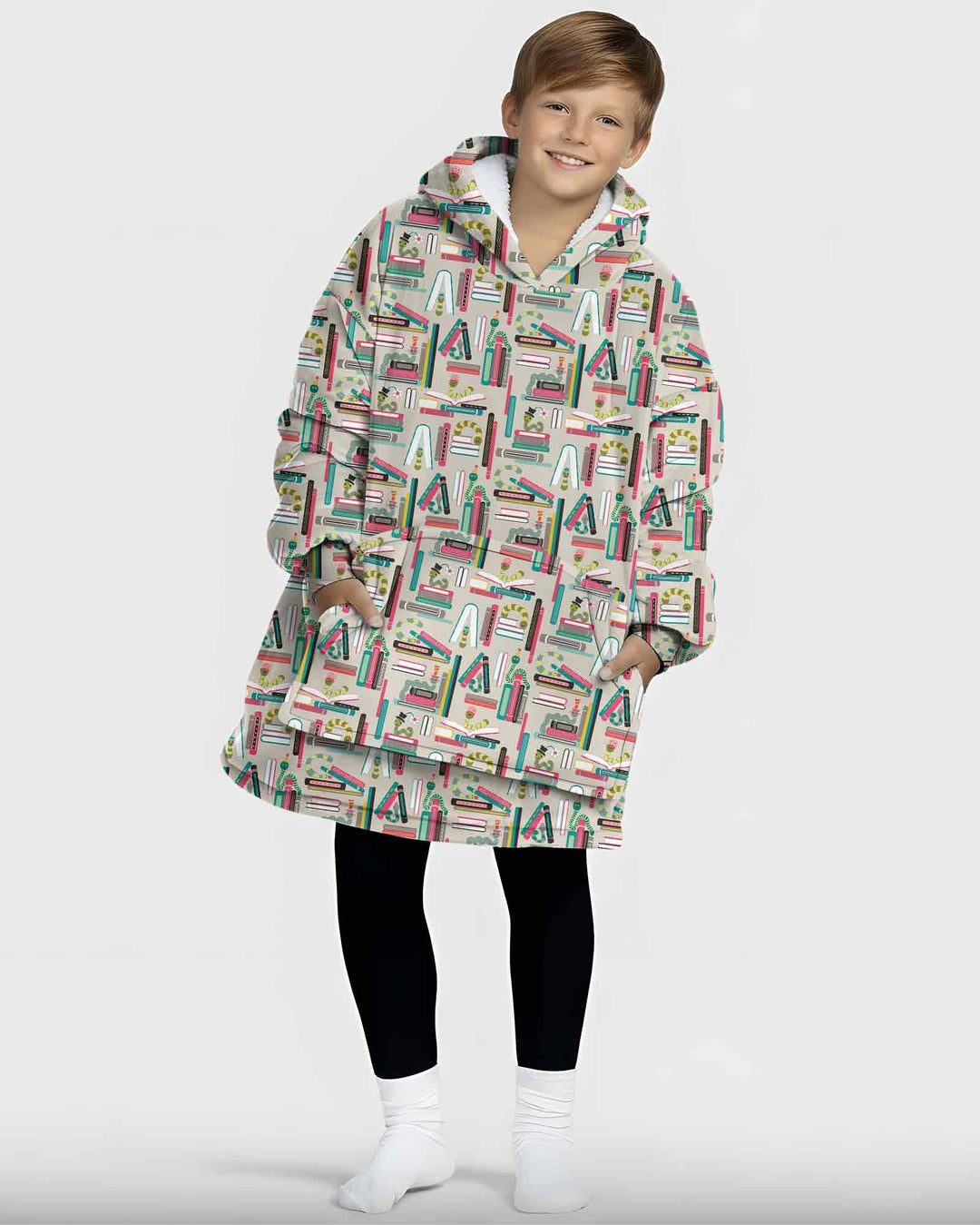 Bookworm Adventures Bamboo Blanket Hoodie