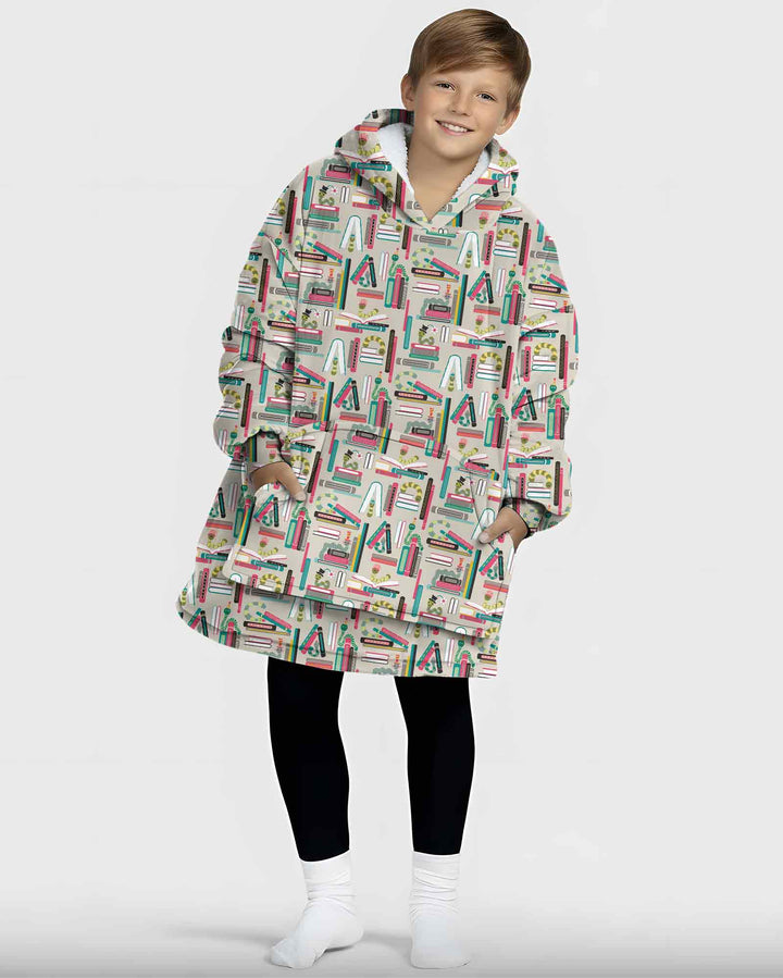 Bookworm Adventures Bamboo Blanket Hoodie