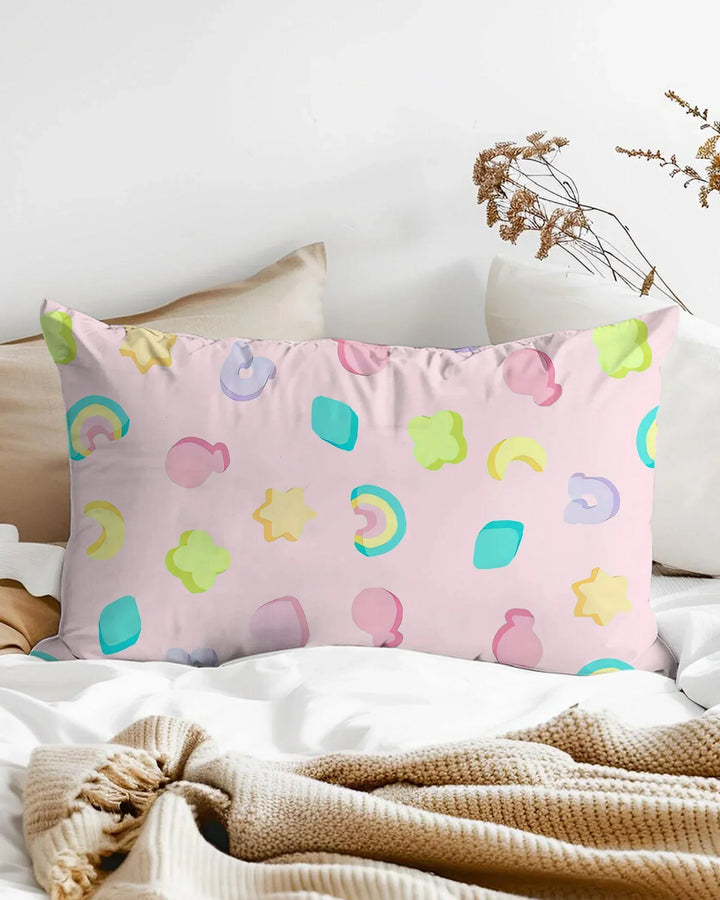 Pastel Lucky Charms Scatter Bamboo Pillow Case