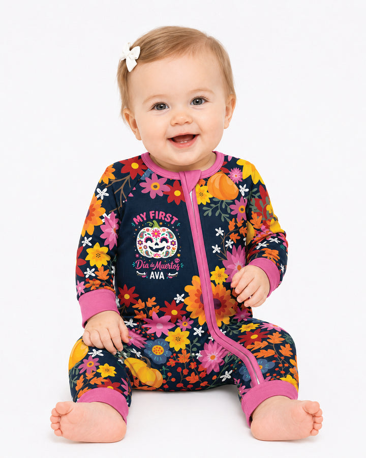 My first Dia de Muertos Bamboo Convertible Zippy
