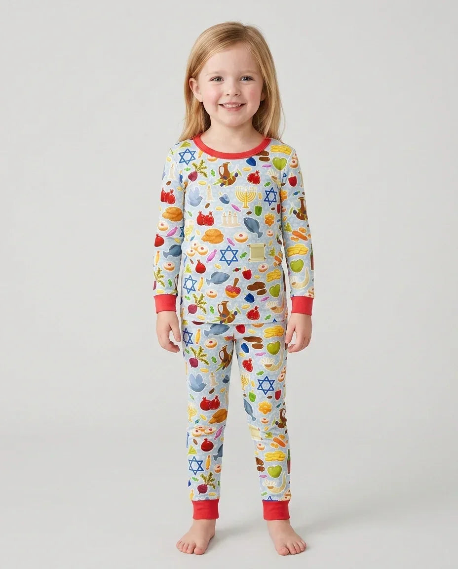Shana Tovah Bamboo Two Piece Long Sleeve Pajama Set