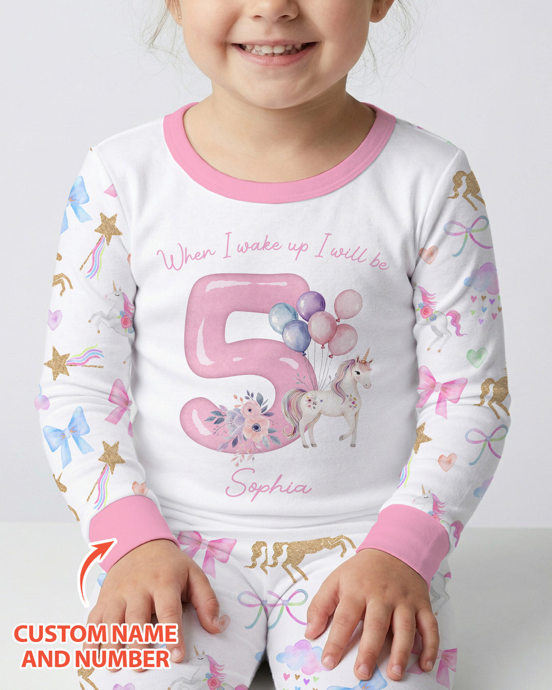 Custom Name When I Wake Up I Will Be Birthday Bamboo Two Piece Long Sleeve Pajama Set