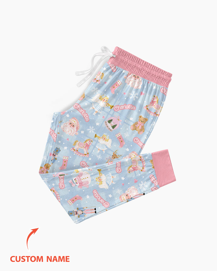 Custom Name Winter Wonderland Bamboo Women Pajama Set