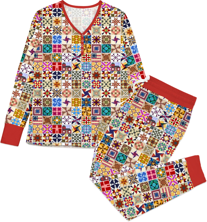 Heritage Quilt Bamboo Women Pajama Set