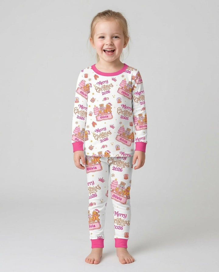 Custom Name Nutcracker Christmas Tale Bamboo Two Piece Long Sleeve Pajama Set