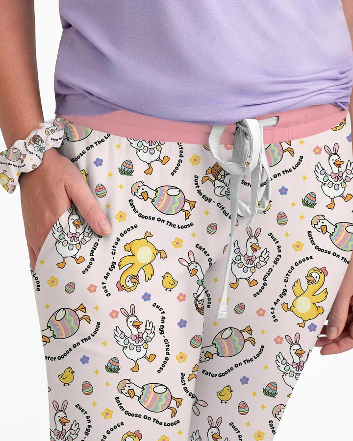 Easter Goose Family Matching Bamboo Women Pajama Set