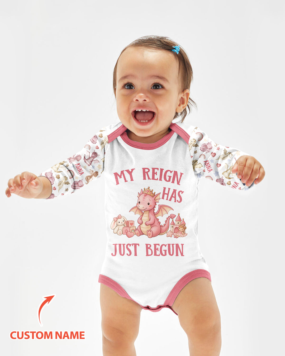 My Reign Has Just Begun Custom Name Bamboo Bodysuit