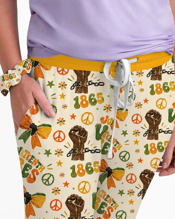 Juneteenth Vibes Vintage Bamboo Women Pajama Set