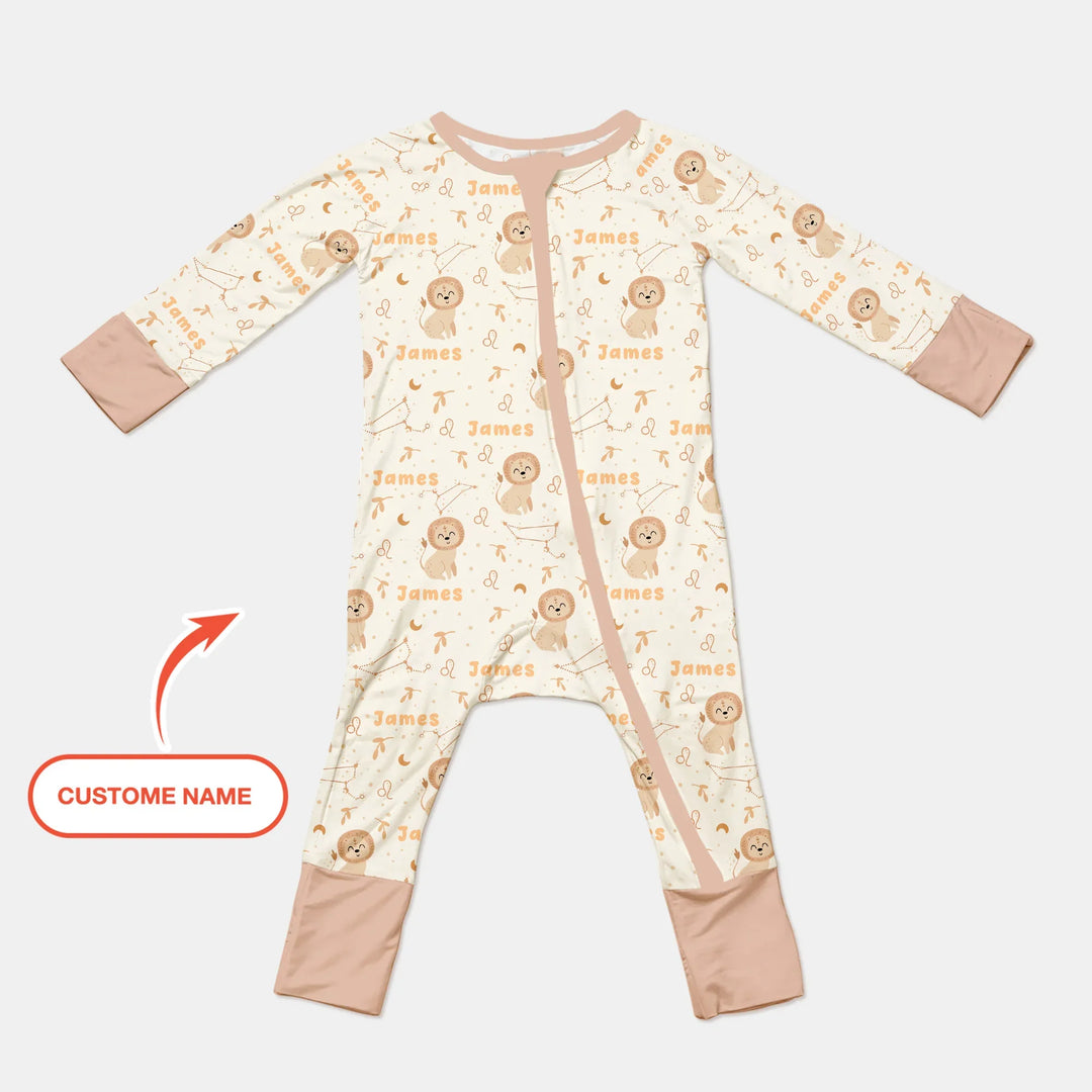 Bohemian Baby Zodiac Signs Custom Name Bamboo Convertible Zippy