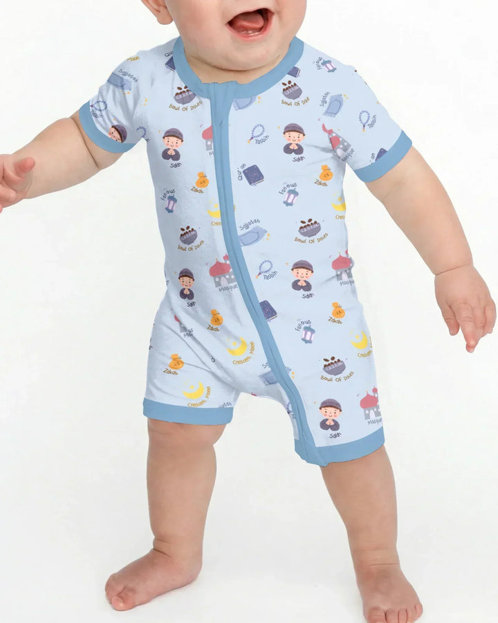 Cute Ramadhan Mubarak Bamboo Shorty Zippy