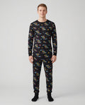Retro Happy New Year 2027 Bamboo Men's Pajama Set
