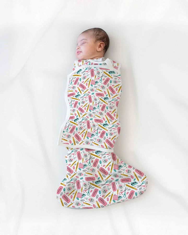 Pink Power School Supplies Bamboo Sleep Bag Swaddler
