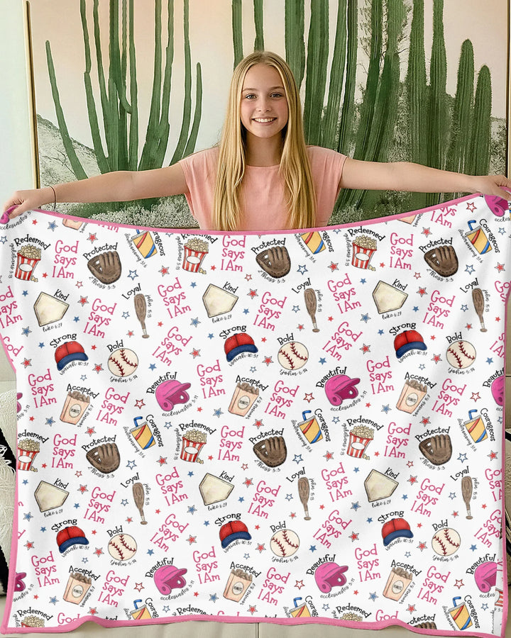 Christian Baseball Bamboo Blanket