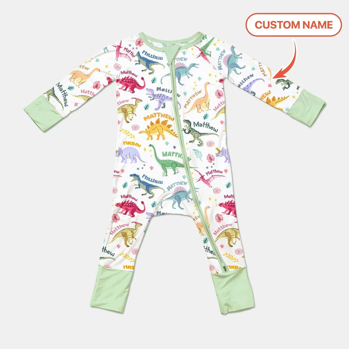 Dino Roar Custom Name Bamboo Convertible Zippy