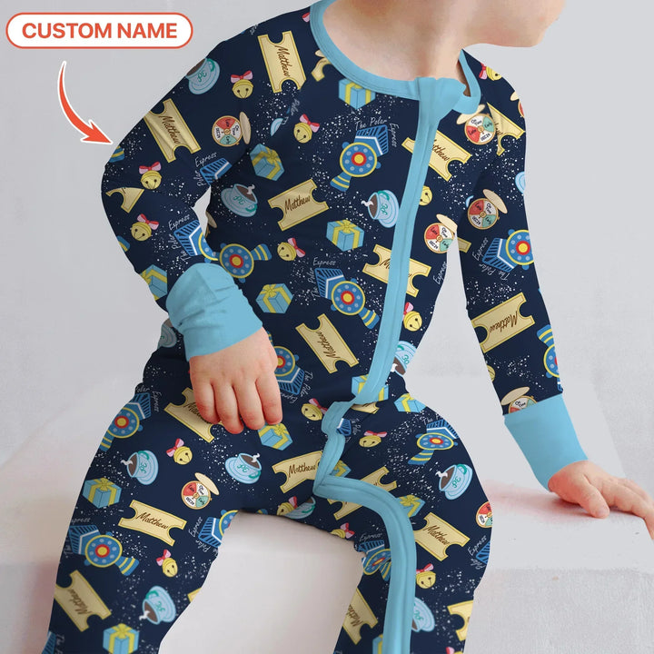 Express Train Christmas Bamboo Convertible Zippy
