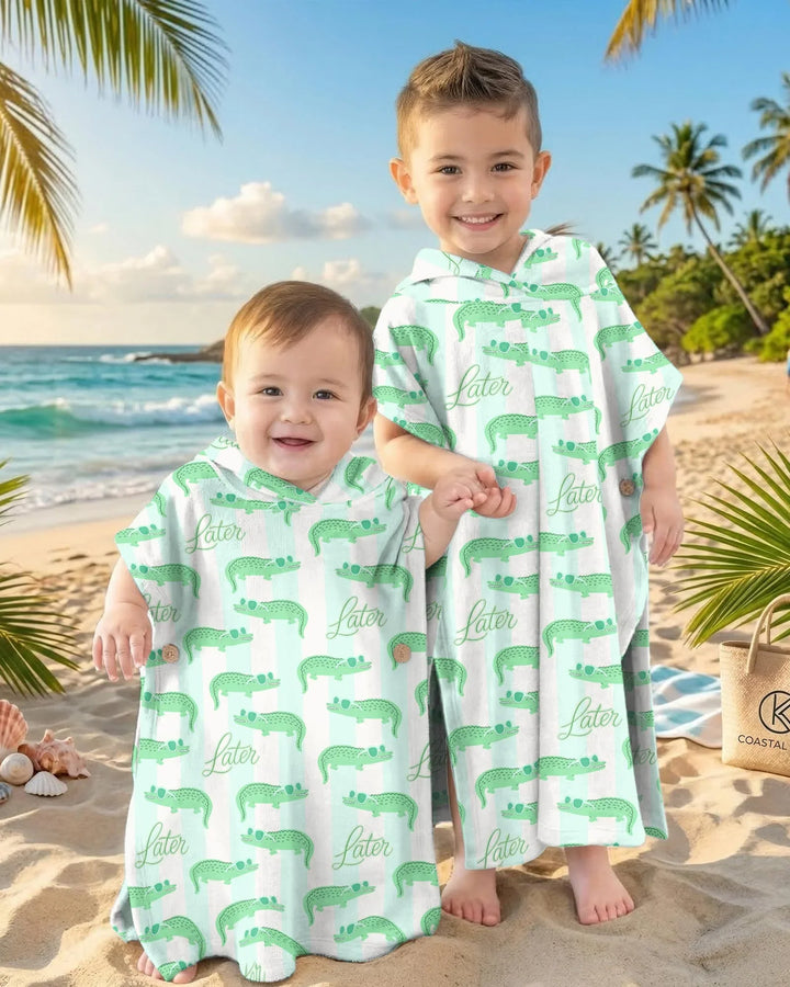 Later Gator Bamboo Swim Poncho