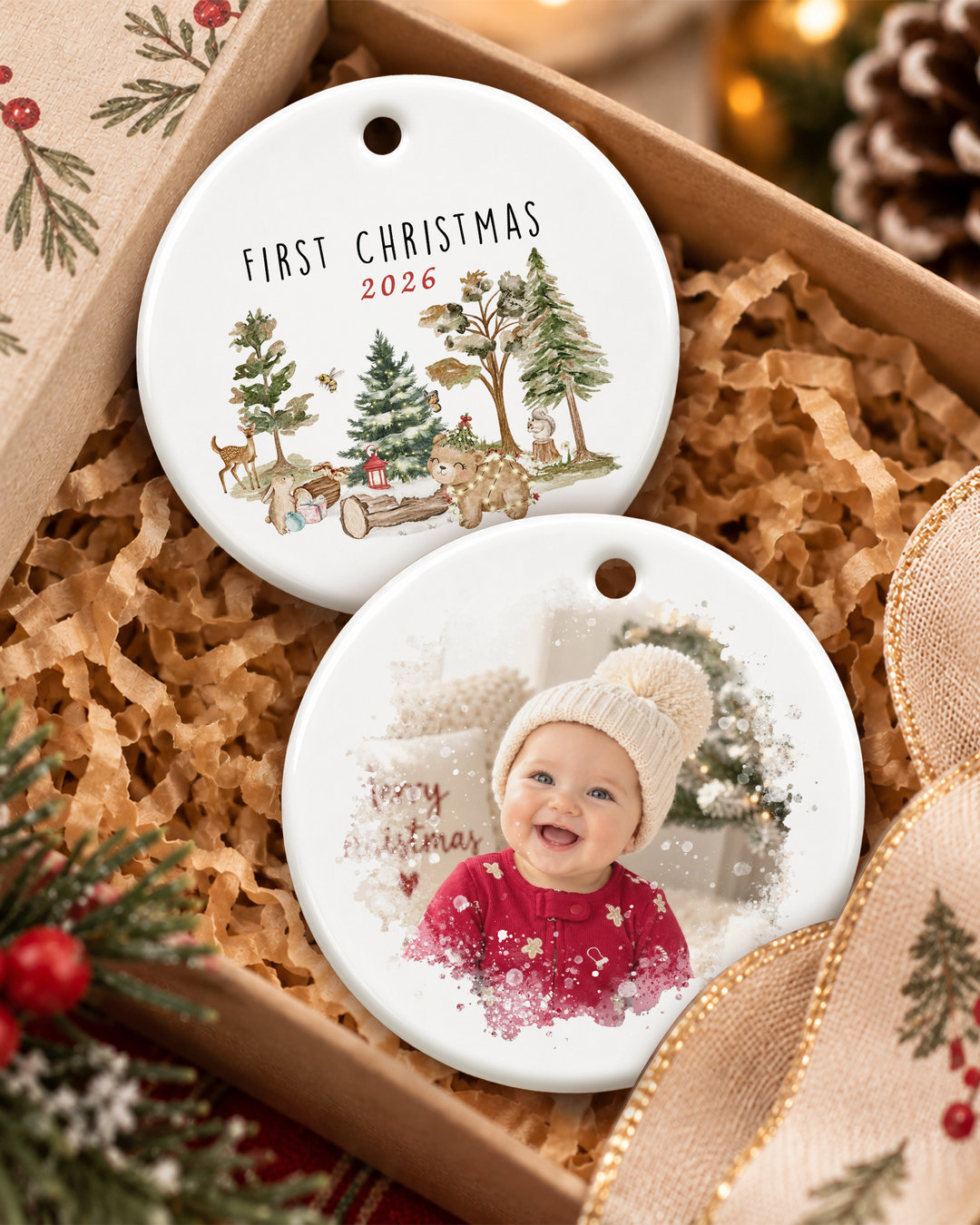Baby's First Christmas Ceramic Ornament