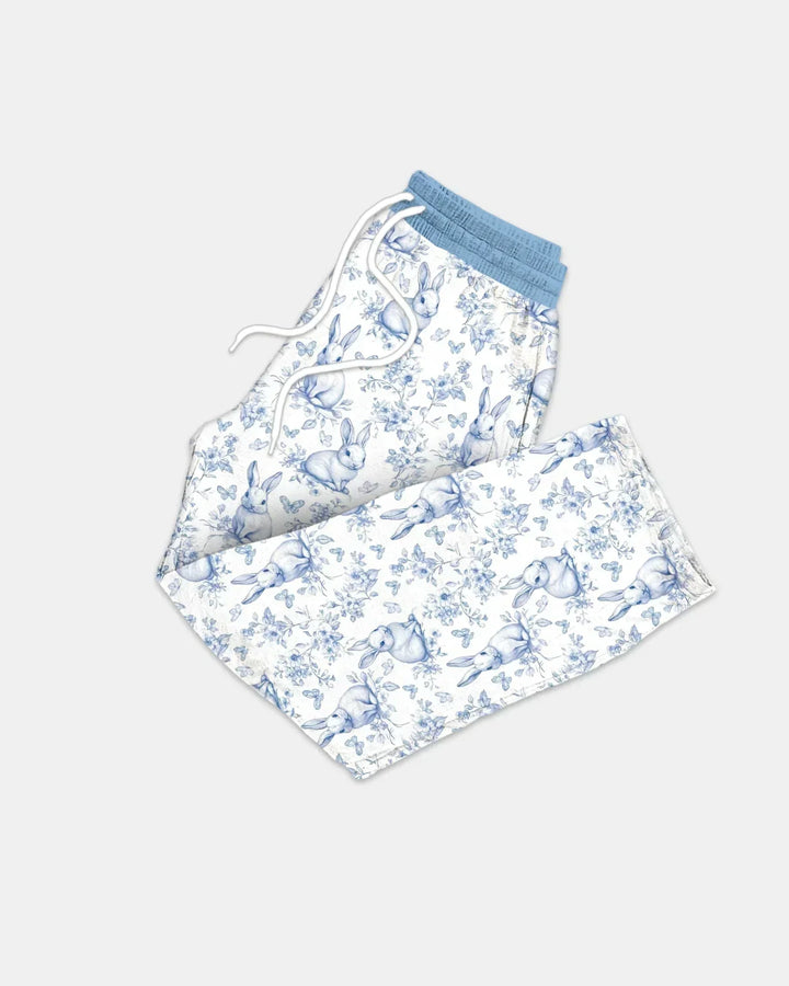 Easter Chinoiserie Toile de Jouy Bamboo Men's Pajama Set