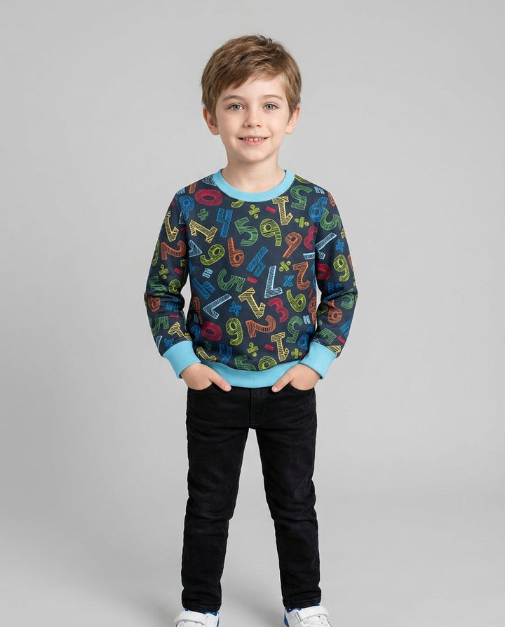 Math Doodles Bamboo Crewneck Sweatshirt