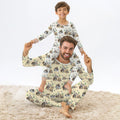 Nativity Christmas Family Matching Family Bamboo Men's Pajama Set