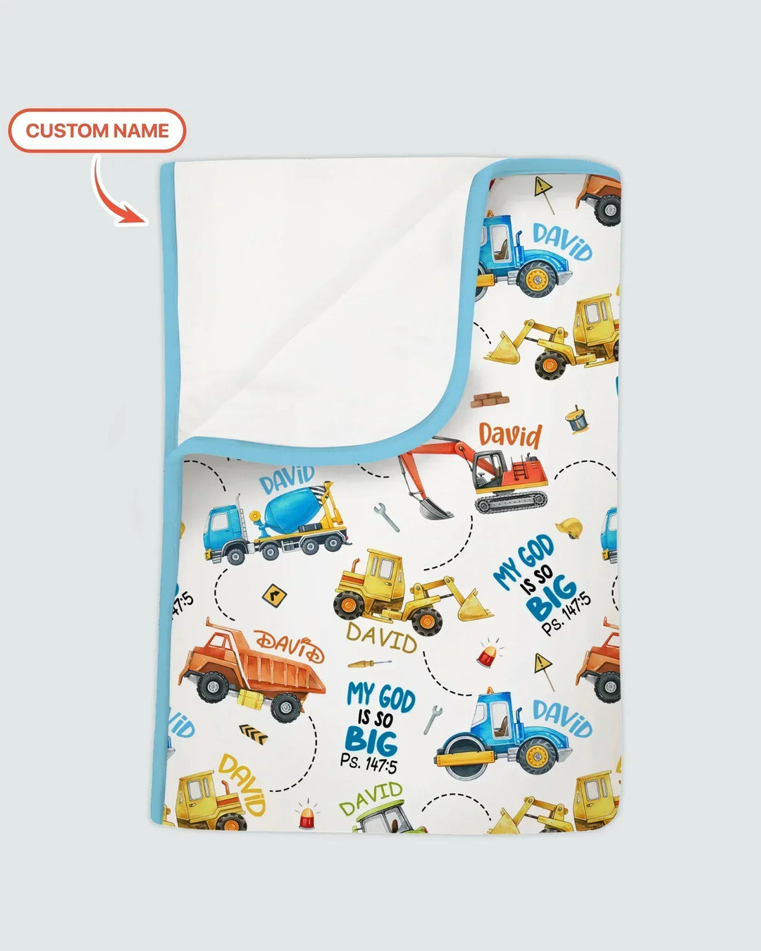 My God Is So Big Custom Name Bamboo Blanket
