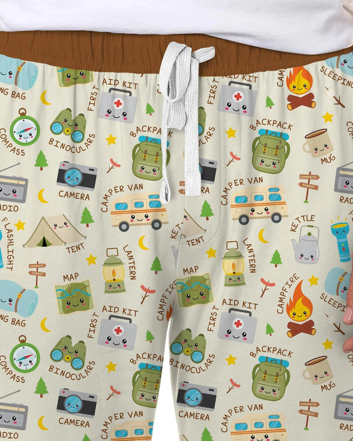Little Camp Adventure Family Matching Bamboo Men's Pajama Set
