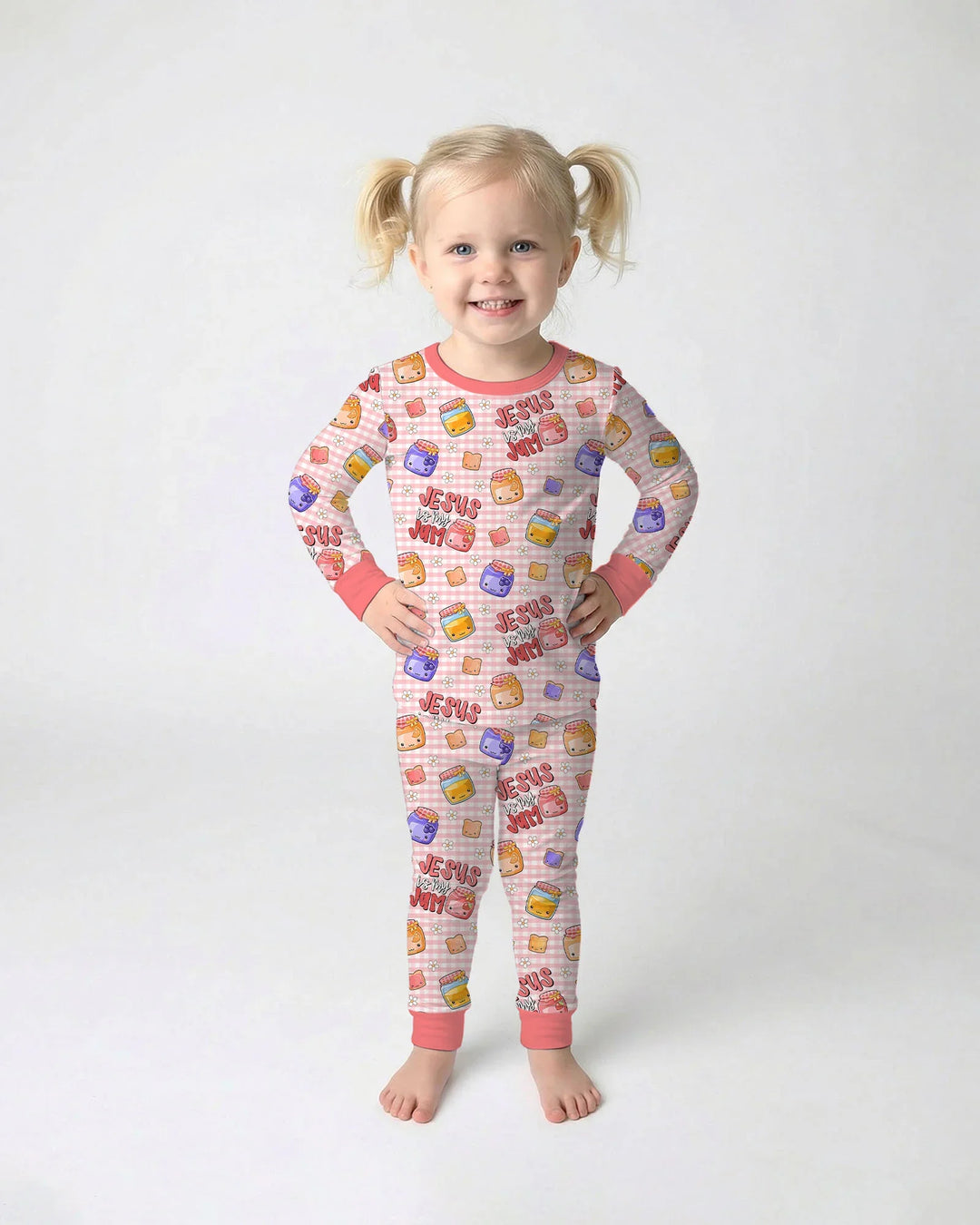 Jesus is My Jam Bamboo Two Piece Long Sleeve Pajama Set