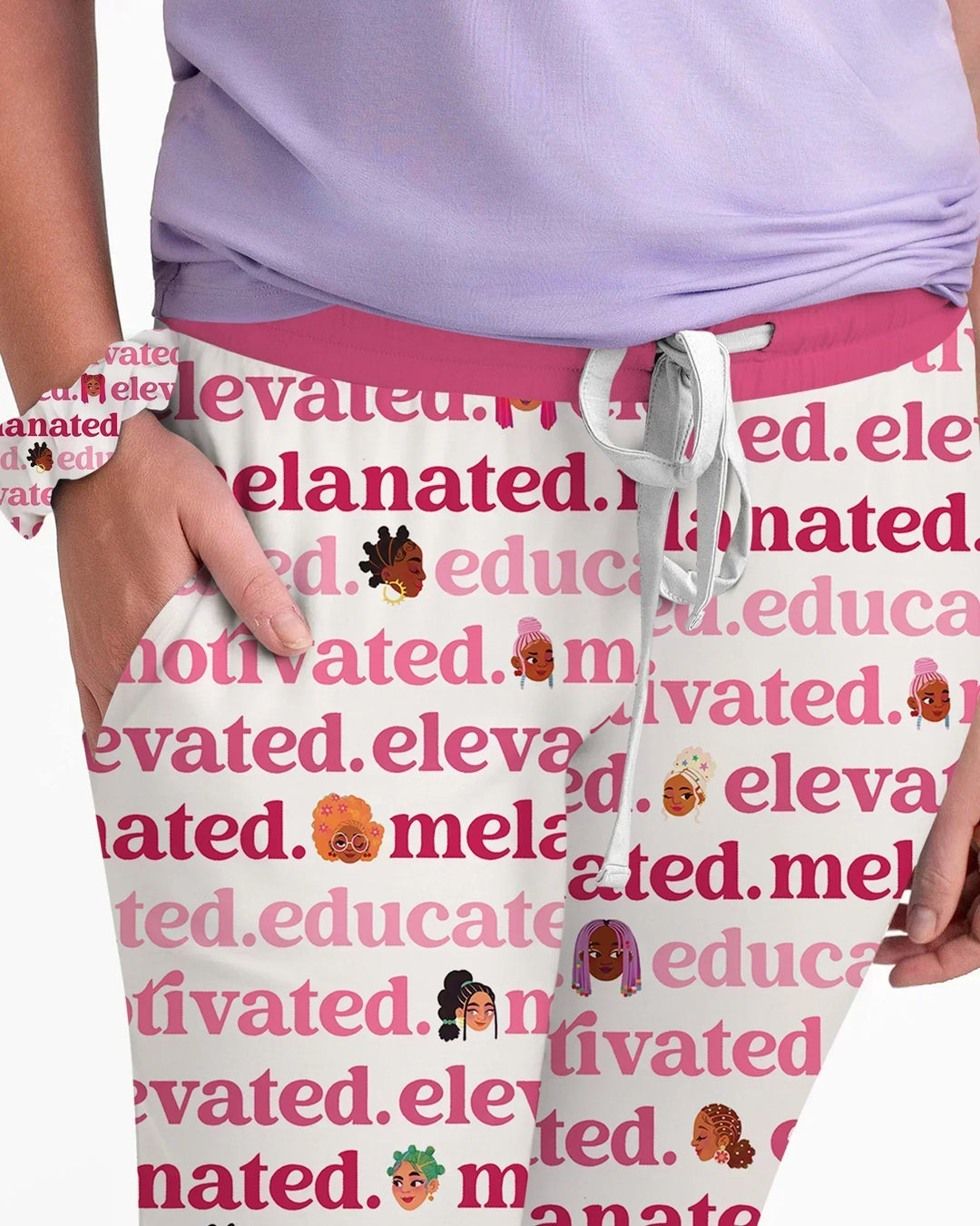 Educated Motivated Elevated Melanated Bamboo Women Pajama Set
