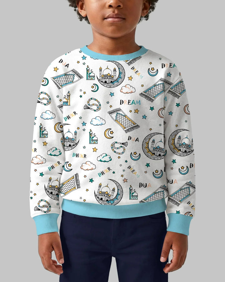 Dua, Dhikr, Dream Matching Family Bamboo Crewneck Sweatshirt