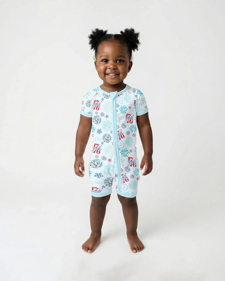 Land Of Free Family Matching Bamboo Shorty Zippy