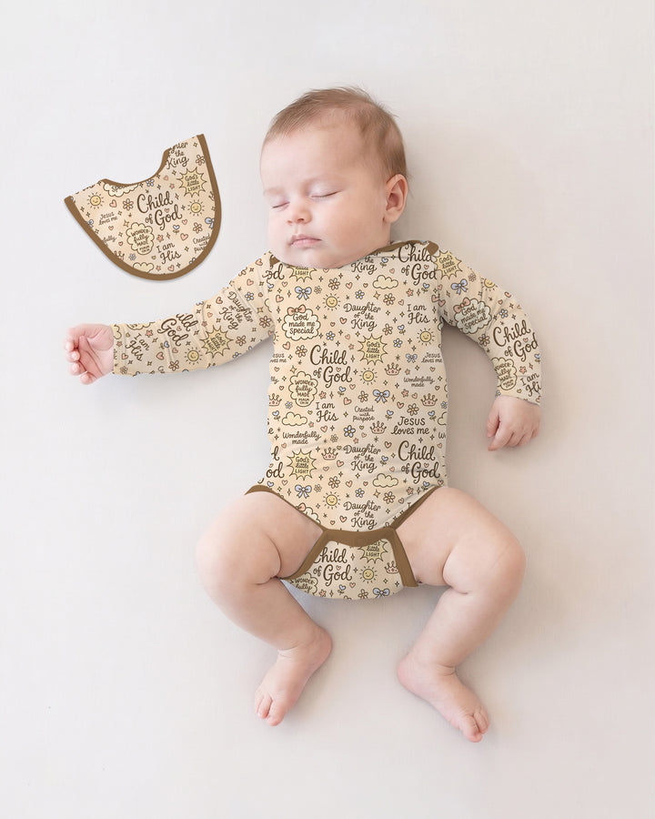 Child Of God Jesus Loves Me Bamboo Bodysuit