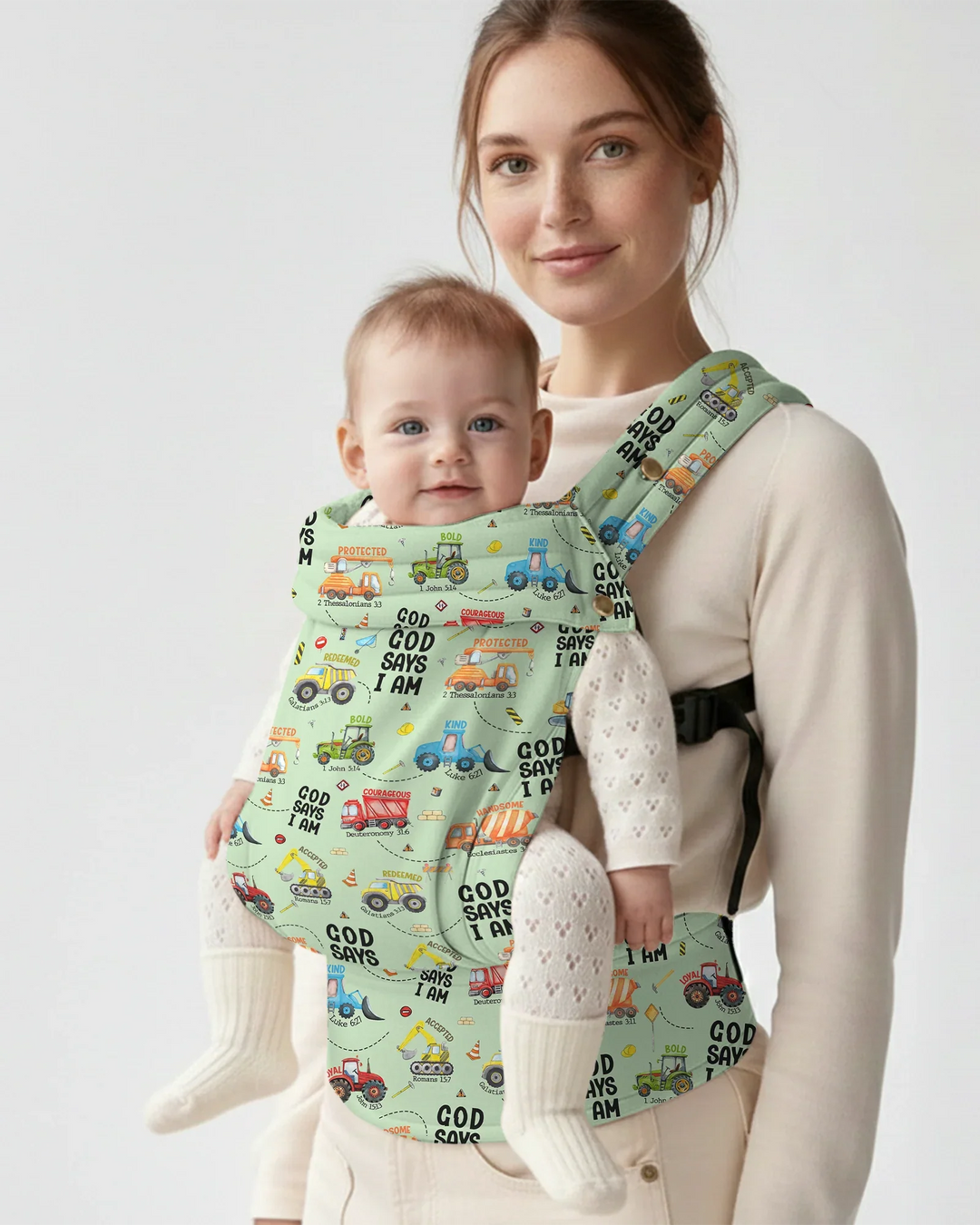 God Says I Am Construction Baby Carrier