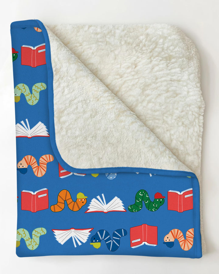 Bookworm Family Matching Bamboo Blanket