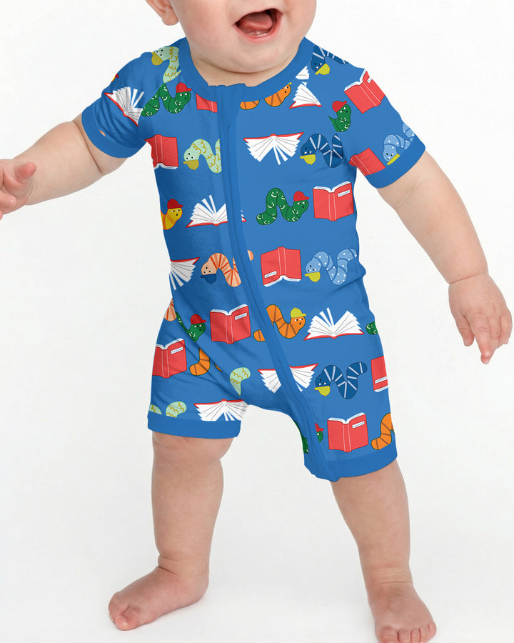 Bookworm Family Matching Bamboo Shorty Zippy