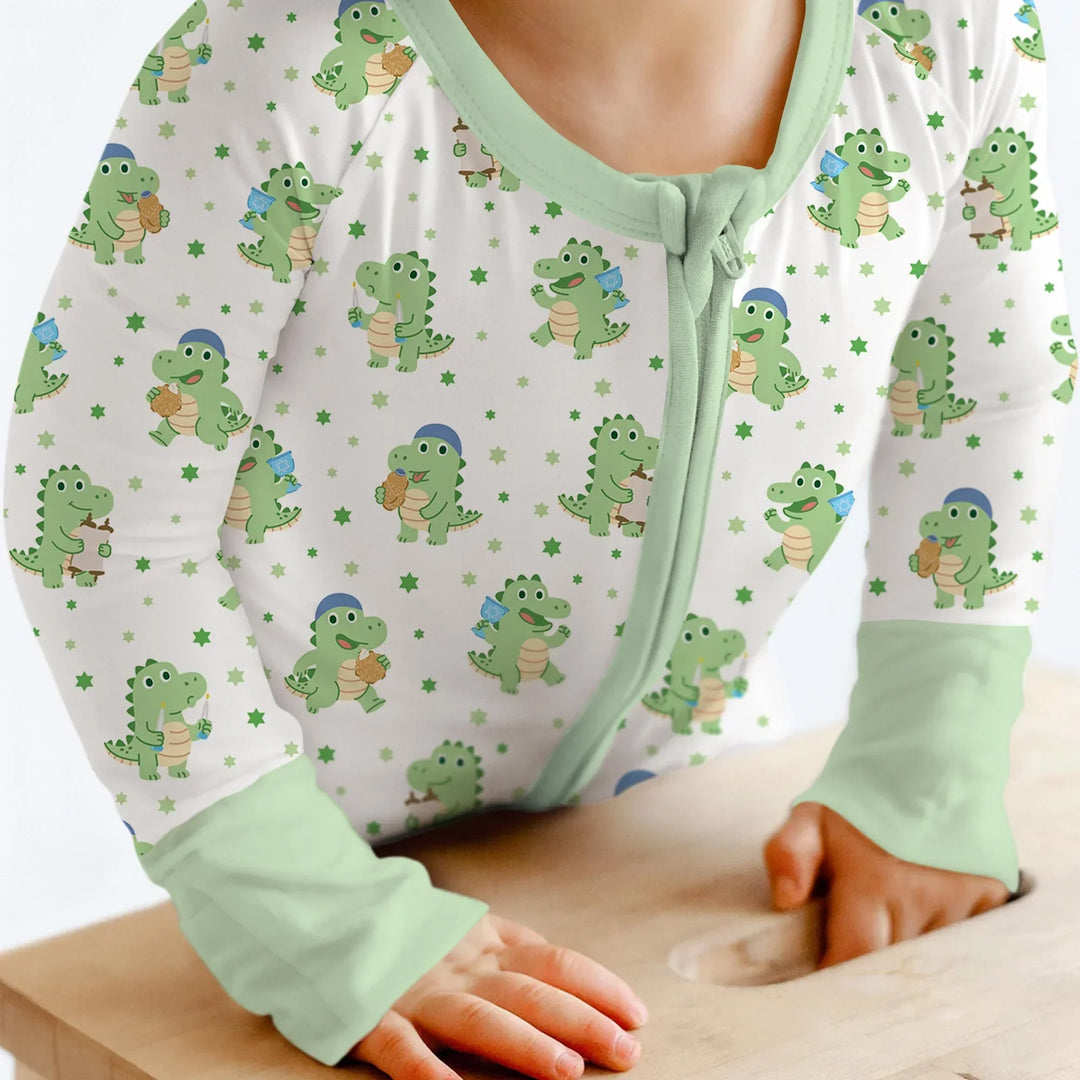 Shabbat Dinosaur Bamboo Convertible Zippy