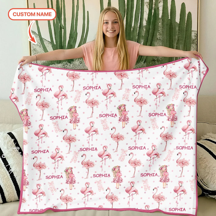 Little Ballerina Dreams Bamboo Blanket