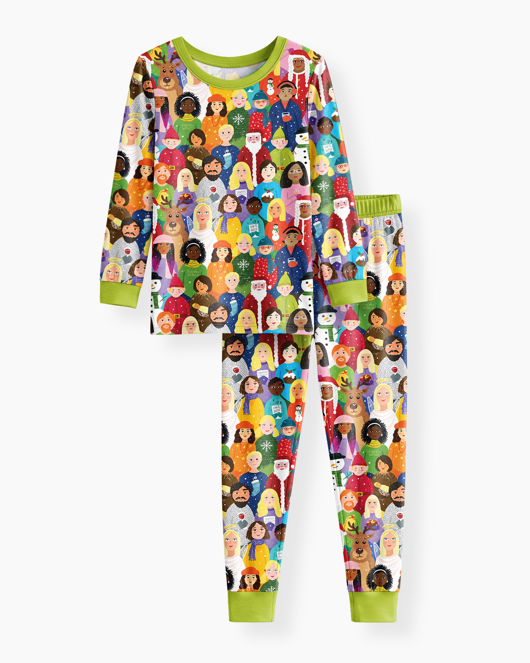 Together for Christmas Bamboo Two Piece Long Sleeve Pajama Set