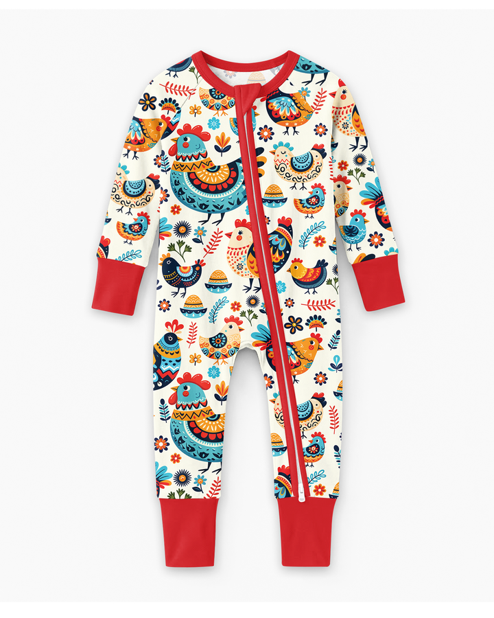 Pioneer Chickens And Roosters  Bamboo Convertible Zippy