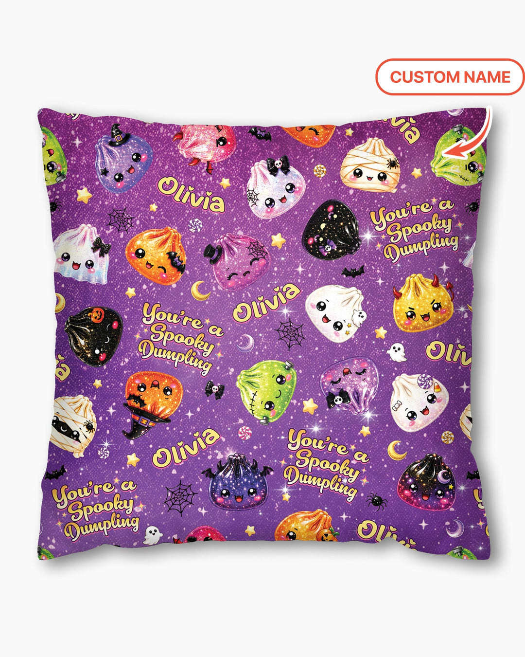 Custom Name You're A Spooky Dumpling Bamboo Pillow Case
