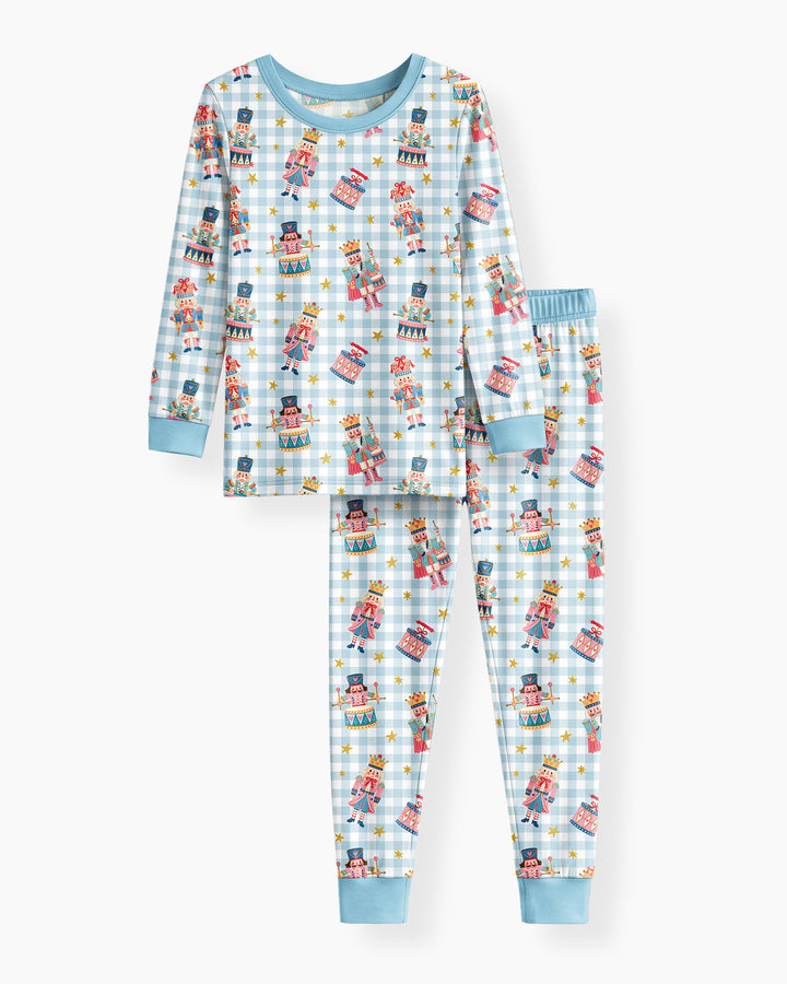 Whimsical Nutcracker Bamboo Two Piece Long Sleeve Pajama Set