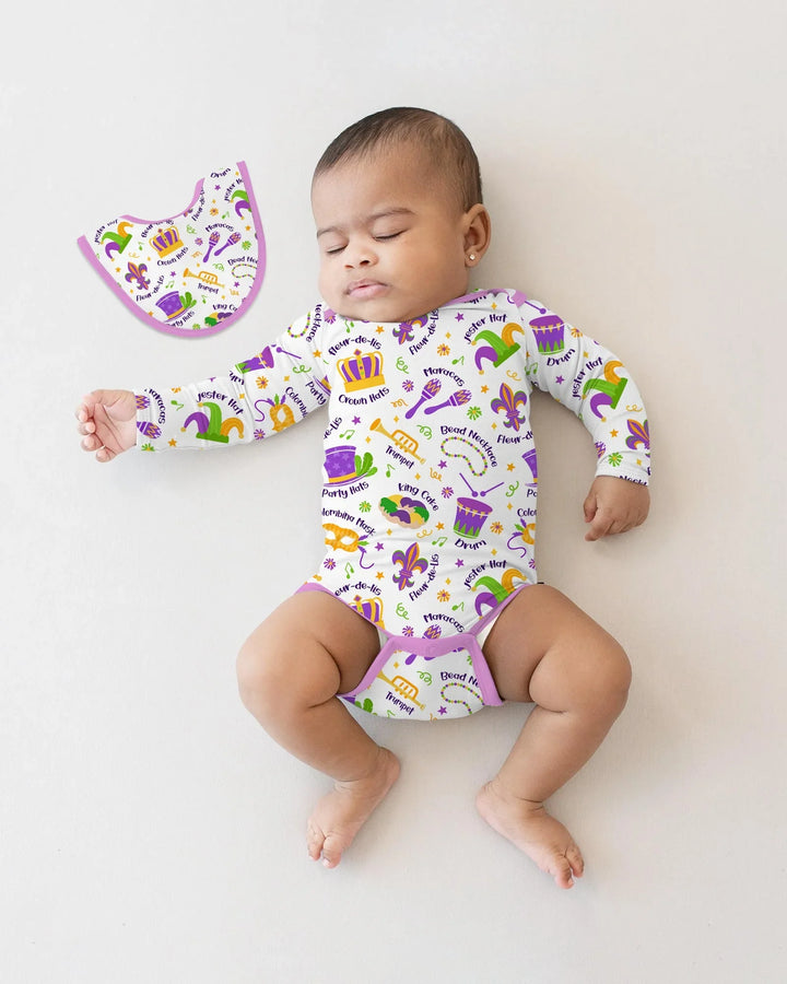 Mardi Gras Family Matching Bamboo Bodysuit