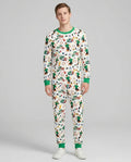 World Soccer Tournament Let's Go Mexico Family Matching Bamboo Men's Pajama Set