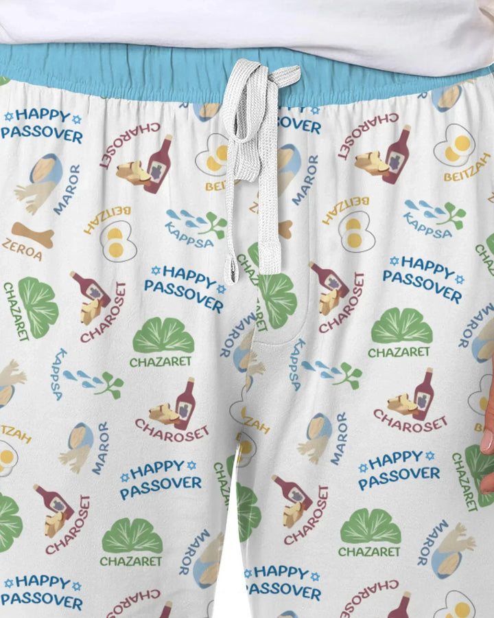 Happy Passover Matching Family Bamboo Men's Pajama Set