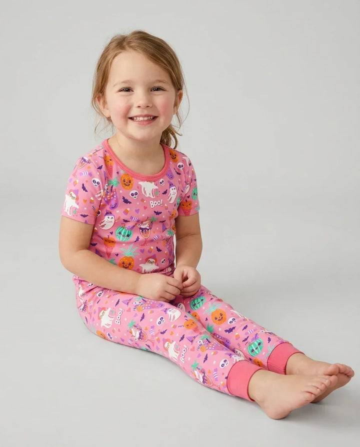 Summerween Doodles Bamboo Two Piece Short Sleeve Pajama Set