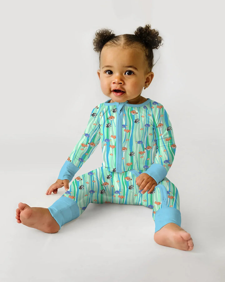 Custom Name Summer Beach Bamboo Convertible Zippy