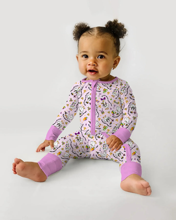 Mardi Gras Silly Goose Bamboo Convertible Zippy