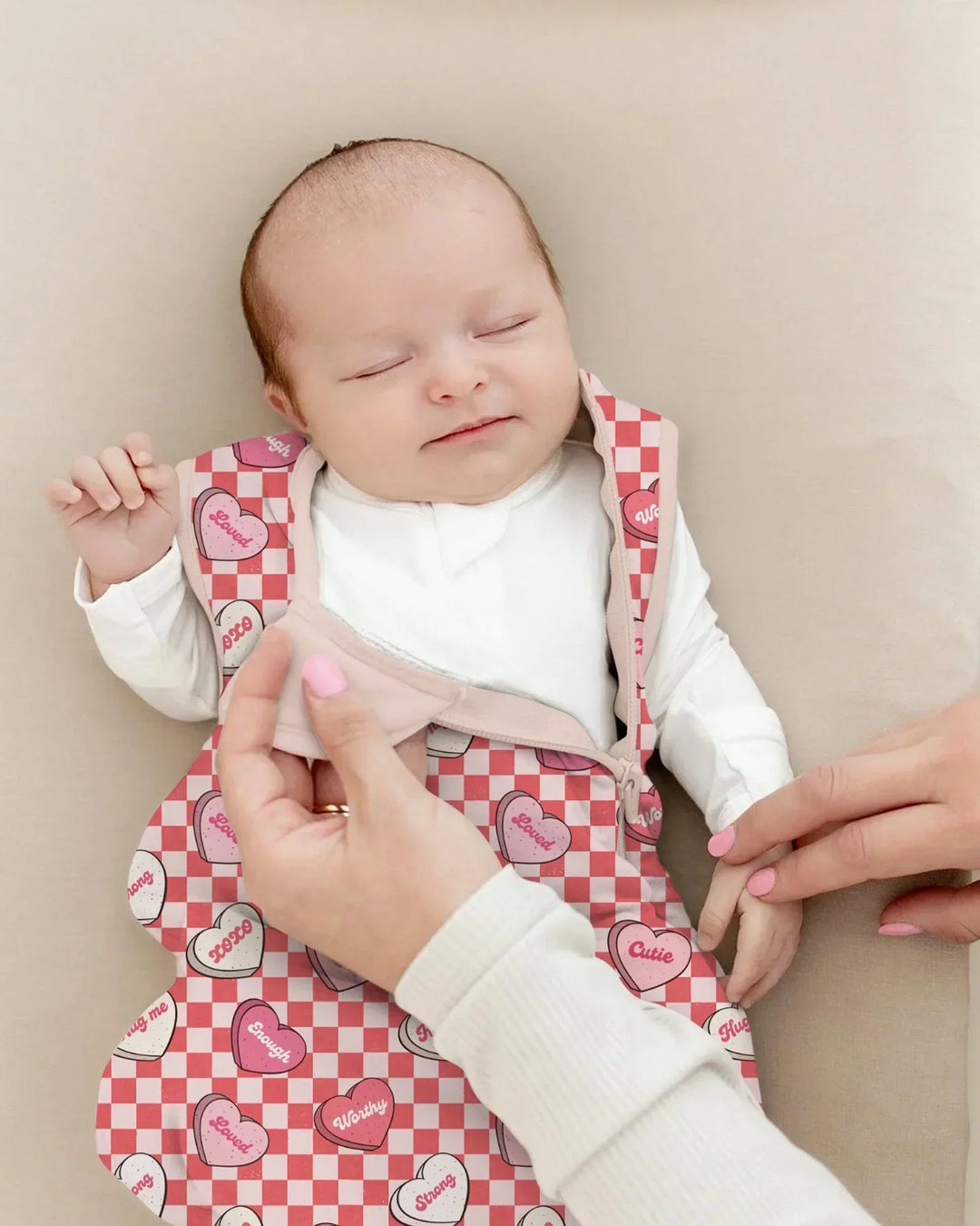 Valentine in Hearts Bamboo Sleep Bag