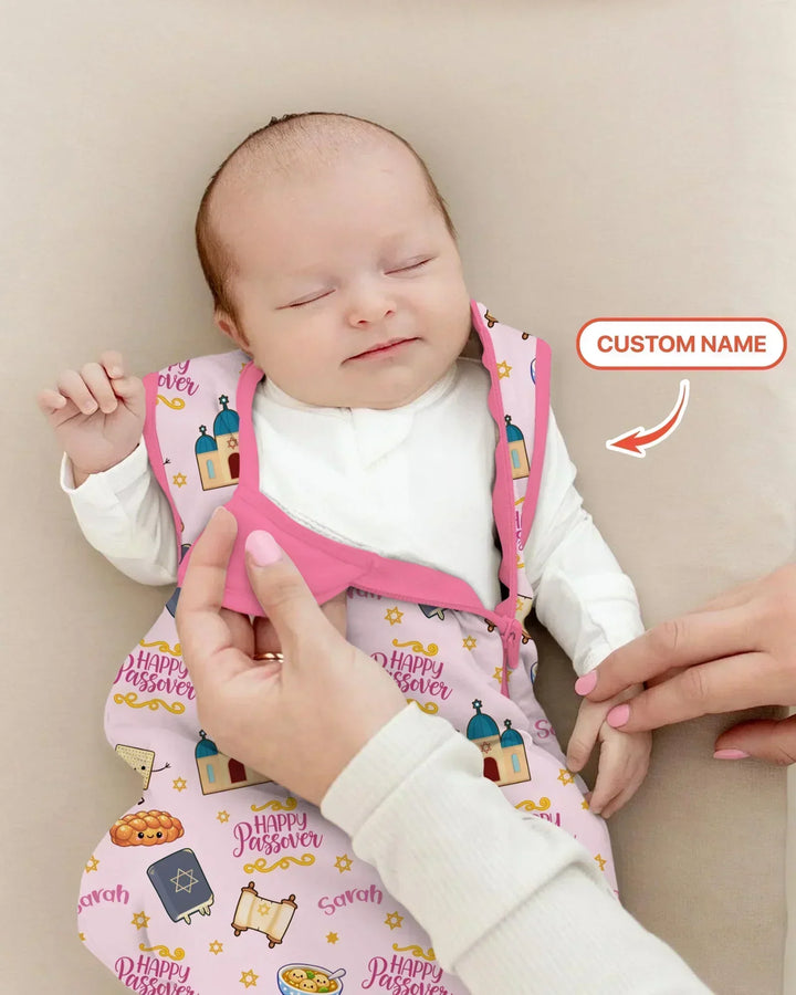 Custom name "Pesach Sameach" Bamboo Sleep Bag